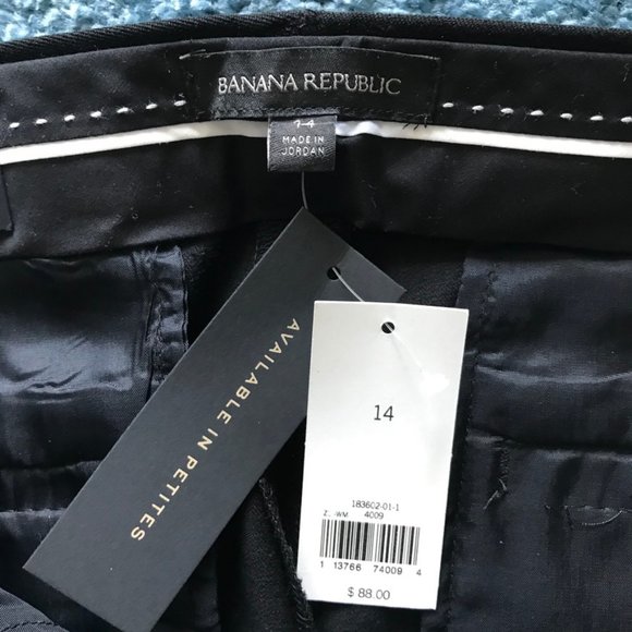 NWT Banana Republic Sloan pants sz 14 black - Picture 8 of 11